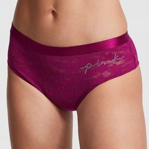 VS PINK WEAR EVERYWHERE LACE CHEEKSTER PANTY XXL NWT